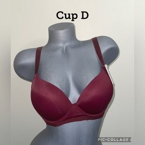 Push Up Slight Padded T-Shirt Lightly Line Plus Size Underwire / 3 Hooks. NWT